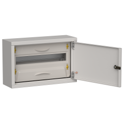 TITAN 5 Корпус металлический ЩРн-18 (1х18) 268х420х140мм IP31 серый (одна дверь) IEK