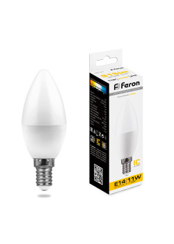 Лампа светодиодная Feron LB-770 Свеча E14 11W 175-265V 2700K