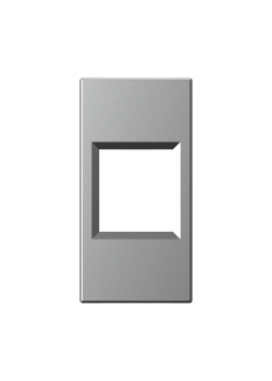 W45 Плата лицевая для 1xKeystone, 1 модуль (45х22.5 мм) АЛЮМИНИЙ