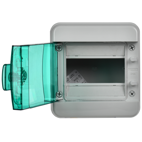 TEKFOR Корпус пластиковый КМПн-6 IP65 зеленая прозрачная дверь IEK