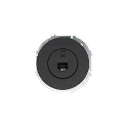 Розетка компьютерная СП OSEN RJ45 кат.6 механизм черн. бархат LEZARD 743-4288-140