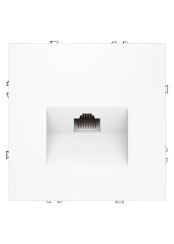 Розетка компьютерная 1-м СП S70 RJ45 кат.6 механизм бел. матов. Voltum VLS060102