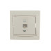 Розетка компьютерная 1-м СП Mira RJ45 крем./крем.. LEZARD 701-0303-139 Розетка компьютерная 1-м СП Mira RJ45 крем./крем.. LEZARD 701-0303-139