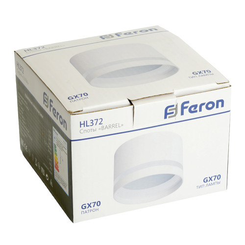Светильник потолочный Feron HL372 LUNA 25W, 230V, GX70, белый Светильник потолочный Feron HL372 LUNA 25W, 230V, GX70, белый