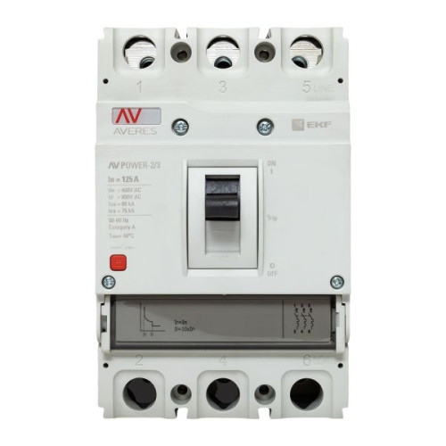 AV-POWER-2/3 125А 80кА TR EKF AV-POWER-2/3 125А 80кА TR EKF