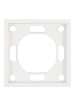 Рамка STEKKER, PFR00-5001-01 1-местная, серия Эмили, белый фарфор, soft touch