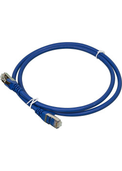 Патч-корд Lanmaster LAN-PC45/S6A-1.0-BL FTP RJ-45 вил.-вилка RJ-45 кат.6A 1м синий LSZH (уп.:1шт)