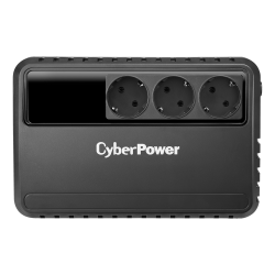 ИБП CyberPower BU600E, Line-Interactive, 600VA/360W, 3 Schuko розетки, Black, 0.28х0.14х0.23м., 4.4кг./ UPS Line-Interactive CyberPower BU600E 600VA/360W (3 EURO)