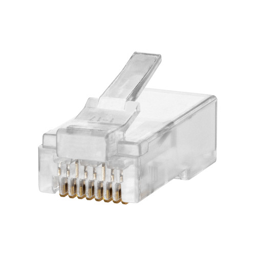 Разъем RJ-45 UTP для кабеля кат. 6, 8P8C (100шт) TDM Разъем RJ-45 UTP для кабеля кат. 6, 8P8C (100шт) TDM