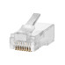 Разъем RJ-45 UTP для кабеля кат. 6, 8P8C (100шт) TDM Разъем RJ-45 UTP для кабеля кат. 6, 8P8C (100шт) TDM