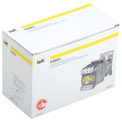 Контактор КМИп-49512 95А 230В/АС3 1NO;1NC IEK Контактор КМИп-49512 95А 230В/АС3 1NO;1NC IEK