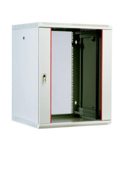 Шкаф телекоммуникационный настенный разборный 12U (600 × 660), съемные стенки, дверь стекло