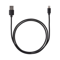 Дата-кабель, ДК 3, USB - Lightning, 1 м, черный, TDM