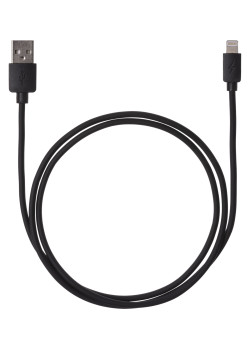 Дата-кабель, ДК 3, USB - Lightning, 1 м, черный, TDM