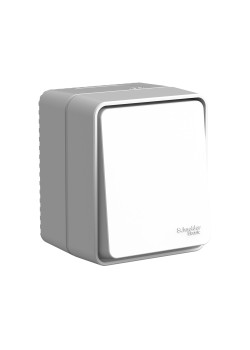 ATLASDESIGN PROFI IP54 О/У 1-клавишный ПЕРЕКЛЮЧАТЕЛЬ, сх.6, 10АХ, СЕРЫЙ