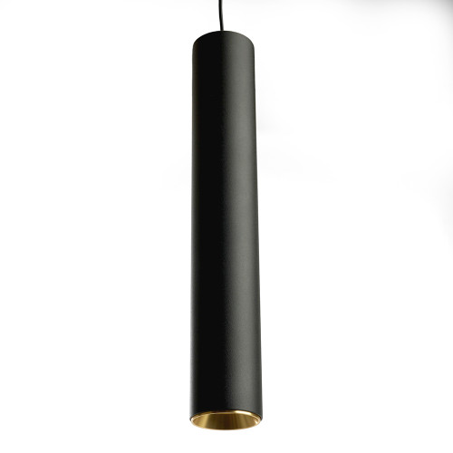 Светильник потолочный Feron ML1018 Barrel levitation на подвесе MR11 35W 230V, черный + золото 40*250