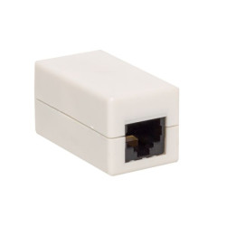 Адаптер проходной TERACOM Cat.5E неэкран. RJ45-RJ45 белый