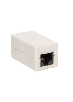 Адаптер проходной TERACOM Cat.5E неэкран. RJ45-RJ45 белый