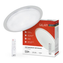 Светильник светодиодный COMFORT GALAXY 55Вт 230В 3000-6500К 4400лм 450х70мм с пультом ДУ IN HOME 4690612035062