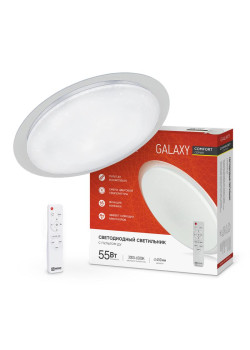 Светильник светодиодный COMFORT GALAXY 55Вт 230В 3000-6500К 4400лм 450х70мм с пультом ДУ IN HOME 4690612035062