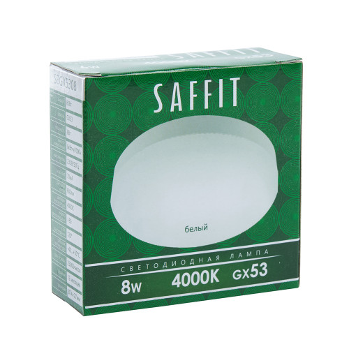 Лампа светодиодная SAFFIT SBGX5308 GX53 8W 230V 4000K Лампа светодиодная SAFFIT SBGX5308 GX53 8W 230V 4000K