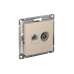 ATLASDESIGN РОЗЕТКА двойная ТВ + компьютерная RJ45 кат. 5e, механизм, ПЕСОЧНЫЙ ATLASDESIGN РОЗЕТКА двойная ТВ + компьютерная RJ45 кат. 5e, механизм, ПЕСОЧНЫЙ