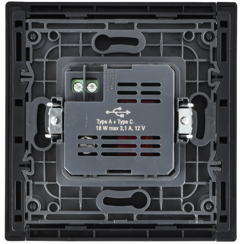 FORTE&PIANO Розетка USB A+C 18Вт FP651M металл шампань IEK FORTE&PIANO Розетка USB A+C 18Вт FP651M металл шампань IEK