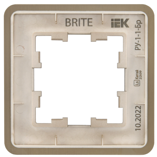 BRITE Рамка 1-местная РУ-1-1-Бр металл латунь RE IEK BRITE Рамка 1-местная РУ-1-1-Бр металл латунь RE IEK