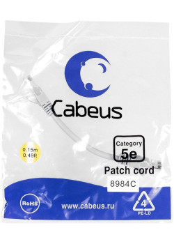 Cabeus PC-UTP-RJ45-CAT.5E-0.15M