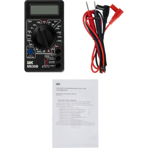 Мультиметр цифровой UNIVERSAL M830B IEK Мультиметр цифровой UNIVERSAL M830B IEK