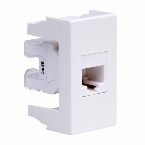 Компьютерная розетка RJ-45, кат. 5е, 8P8C, ЭУИ Вива (Viva), белая, 1модуль Компьютерная розетка RJ-45, кат. 5е, 8P8C, ЭУИ Вива (Viva), белая, 1модуль