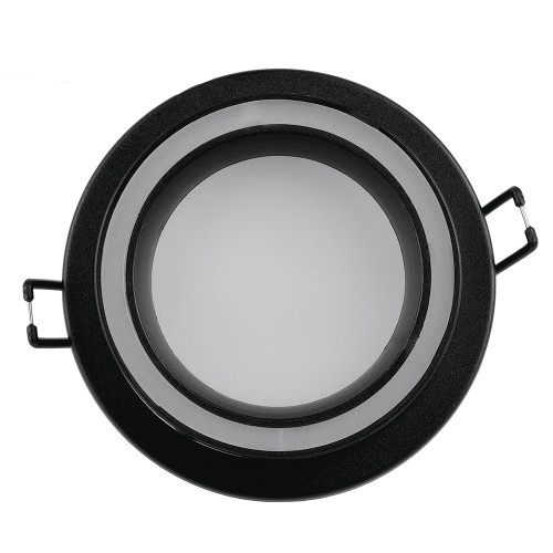 Светильник потолочный встраиваемый, 15W 230V GX53, черный, круг, без лампы, DL514, Feron