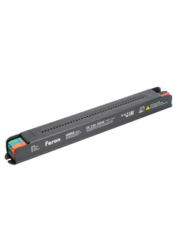 Трансформатор  для светодиодной ленты с диммированием 200W 24V IP20 , клипсы, LB006