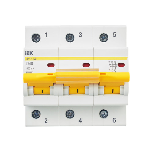 KARAT Автоматический выключатель ВА47-100 3P D 40А 10кА IEK