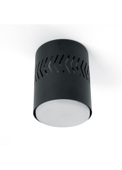 Светильник потолочный Feron HL352 12W, 230V, GX53 и подсветка 1W, 4000K, черный