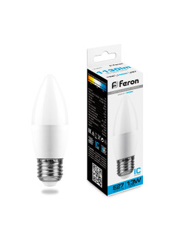 Лампа светодиодная Feron LB-970 Свеча E27 13W 175-265V 6400K