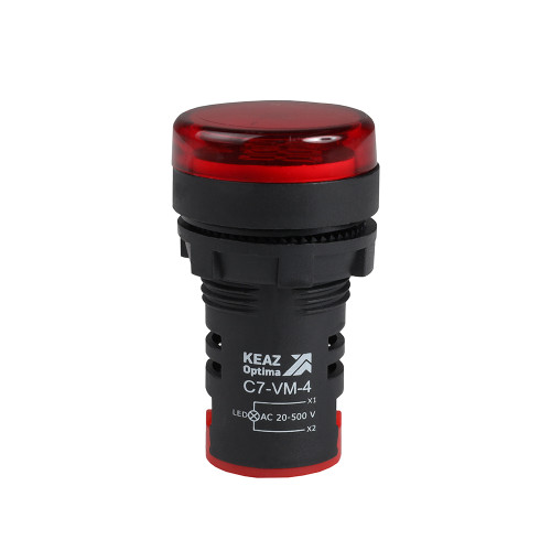 Индикатор напряжения OptiSignal Compact D22 C7-VM-4 красный 20-500 В AC AD22VM