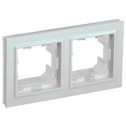 BRITE Рамка 2-местная IP44 РУ-2-БрЖ-44 жемчуг IEK