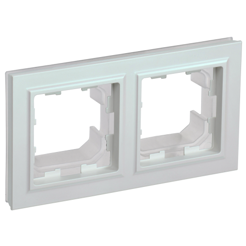 BRITE Рамка 2-местная IP44 РУ-2-БрЖ-44 жемчуг IEK