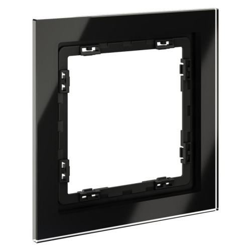 Рамка 1-м S70 стеклян. черн. Voltum VLS110108 Рамка 1-м S70 стеклян. черн. Voltum VLS110108