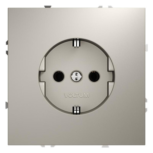 Розетка 1-м СП S70 16А с заземл. механизм кашемир Voltum VLS040103