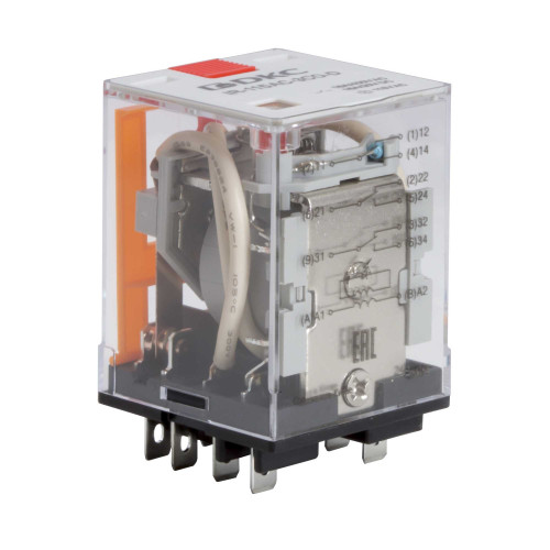 Реле миниатюрное силовое, 3CO, ком. ток 16А, AgSnO2, напряжение 115V AC, опция: тест-кнопка+светодиод Реле миниатюрное силовое, 3CO, ком. ток 16А, AgSnO2, напряжение 115V AC, опция: тест-кнопка+светодиод