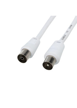 Шнур TV Plug - TV Jack 1.5м бел. Rexant 18-0002