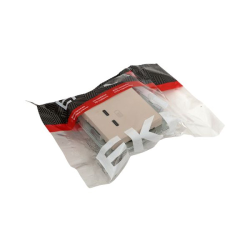 Механизм роз., USB-C - 2шт, крем., Эпика EKF