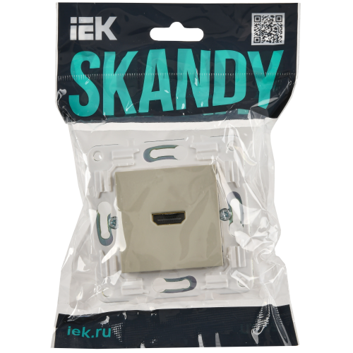 SKANDY Розетка HDMI SK-H01B бежевый IEK SKANDY Розетка HDMI SK-H01B бежевый IEK