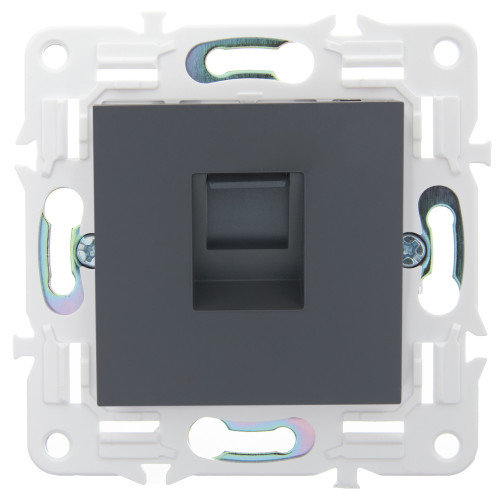 SKANDY Розетка компьютерная RJ45 кат.5E SK-K01T титан IEK SKANDY Розетка компьютерная RJ45 кат.5E SK-K01T титан IEK