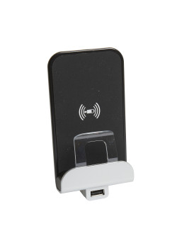 Axolute.Беспроводное зарядное устройство Qi 1А с дополнительным разьемом USB A 5В 2,4А.
