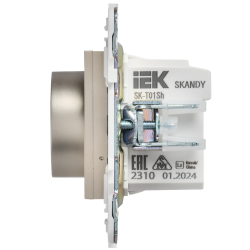 SKANDY Термостат электронный с индикацией SK-T01Sh шампань IEK SKANDY Термостат электронный с индикацией SK-T01Sh шампань IEK