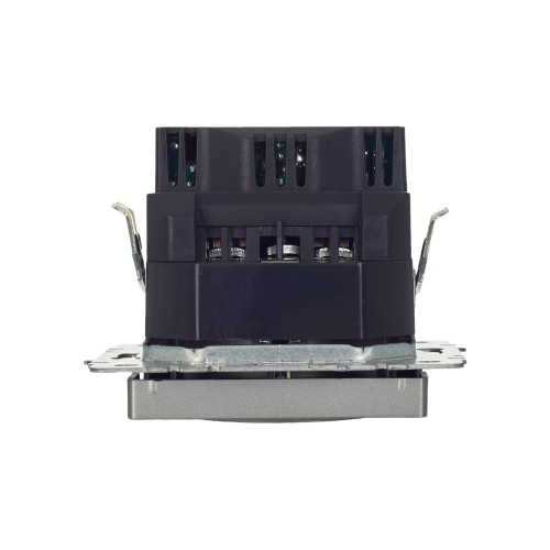 BRITE Розетка 1-местная с заземлением с защитными шторками 16А с USB A+A 5В 3,1А РЮш10-2-БрС сталь IEK BRITE Розетка 1-местная с заземлением с защитными шторками 16А с USB A+A 5В 3,1А РЮш10-2-БрС сталь IEK