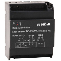 Блок питания (вх. напряжение DC (110-220B) вых. напряжение DC 24B) ВА-730/750